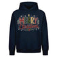 Cozy Festive Tree Typography Christmas Oversized Hoodie