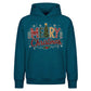 Cozy Festive Tree Typography Christmas Oversized Hoodie