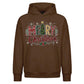 Cozy Festive Tree Typography Christmas Oversized Hoodie