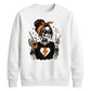 Cozy skeleton coffee print top Halloween Unisex Sweatshirt