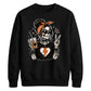 Cozy skeleton coffee print top Halloween Unisex Sweatshirt