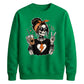 Cozy skeleton coffee print top Halloween Unisex Sweatshirt
