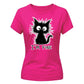 Crazy Fluffy Feline Im Fine Slogan Motif ladies fit T-Shirt