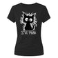 Crazy Fluffy Feline Im Fine Slogan Motif ladies fit T-Shirt