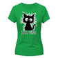 Crazy Fluffy Feline Im Fine Slogan Motif ladies fit T-Shirt