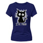 Crazy Fluffy Feline Im Fine Slogan Motif ladies fit T-Shirt