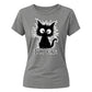 Crazy Fluffy Feline Im Fine Slogan Motif ladies fit T-Shirt