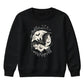Creepy flying bat full moon night Halloween Kids Sweatshirt