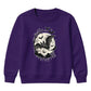 Creepy flying bat full moon night Halloween Kids Sweatshirt
