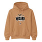 Creepy wizard dripping text graphic print Halloween hoodie