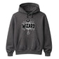 Creepy wizard dripping text graphic print Halloween hoodie