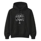 Creepy wizard dripping text graphic print Halloween hoodie