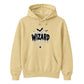Creepy wizard dripping text graphic print Halloween hoodie