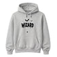 Creepy wizard dripping text graphic print Halloween hoodie