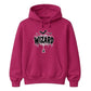 Creepy wizard dripping text graphic print Halloween hoodie