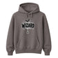 Creepy wizard dripping text graphic print Halloween hoodie