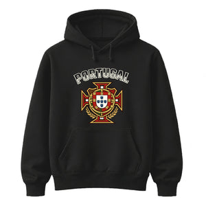 Crest Portugal football tournament unisex hoodies