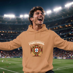Crest Portugal football tournament unisex hoodies