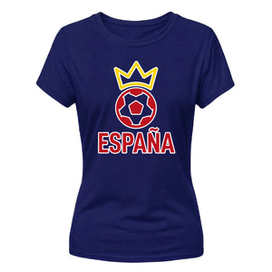 Crown Spain football tournament Ladies Fit t-shirt