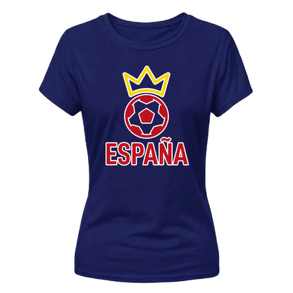 Crown Spain football tournament Ladies Fit t-shirt