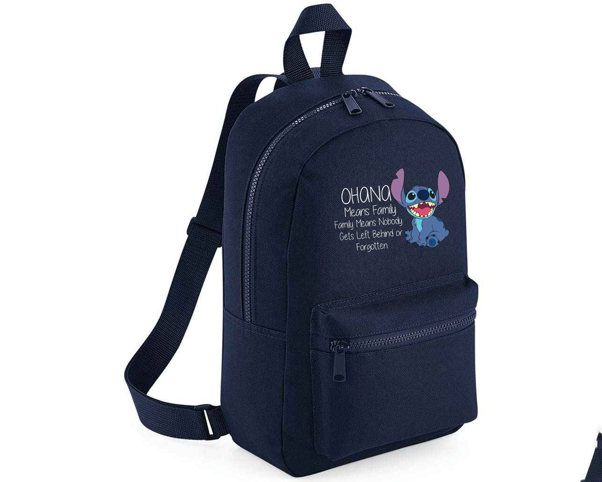 Stitch Bag, Cute Funny Quote Design Bagpack, Lilo & Stitch Lovers Gift For Kids & Teens, 600D Polyester Bag M8405