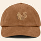 Squirrel Corduroy Cap, Embroidered Vintage Baseball Cap, Wildlife Cool Design Sun Hat, Comfort Colors Animal Designs Caps,