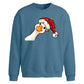 Curious goose fairy lights Christmas Oversized Sweatshirt