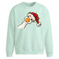 Curious goose fairy lights Christmas Oversized Sweatshirt