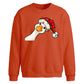 Curious goose fairy lights Christmas Oversized Sweatshirt