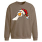 Curious goose fairy lights Christmas Oversized Sweatshirt
