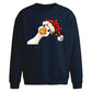 Curious goose fairy lights Christmas Oversized Sweatshirt