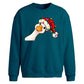 Curious goose fairy lights Christmas Oversized Sweatshirt