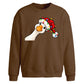 Curious goose fairy lights Christmas Oversized Sweatshirt