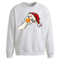 Curious goose fairy lights Christmas Oversized Sweatshirt