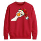 Curious holiday bird graphic Christmas Unisex Sweatshirt