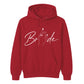 Cursive Hand Ring Illustration Design Bride Unisex Hoodie