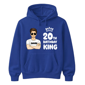 Custom Birthday King Personalised Happy Birthday hoodie