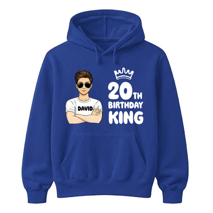 Custom Birthday King Personalised Happy Birthday hoodie