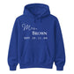 Custom Date Surname Graphic Pullover Bride Unisex Hoodie