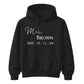 Custom Date Surname Graphic Pullover Bride Unisex Hoodie
