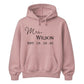 Custom Date Surname Graphic Pullover Bride Unisex Hoodie