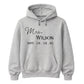 Custom Date Surname Graphic Pullover Bride Unisex Hoodie