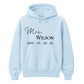 Custom Date Surname Graphic Pullover Bride Unisex Hoodie