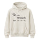 Custom Date Surname Graphic Pullover Bride Unisex Hoodie