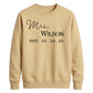 Custom Established Date Surname Graphic Bride Unisex Sweatshirt