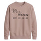Custom Established Date Surname Graphic Bride Unisex Sweatshirt