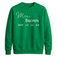 Custom Established Date Surname Graphic Bride Unisex Sweatshirt