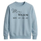 Custom Established Date Surname Graphic Bride Unisex Sweatshirt
