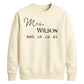 Custom Established Date Surname Graphic Bride Unisex Sweatshirt
