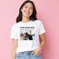 Custom Family Photo Graphic Tee Ladies Fit t-shirt